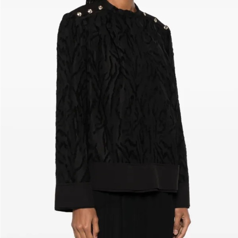 3.1 Phillip Lim
Shadow Vines mock-neck jacquard blouse